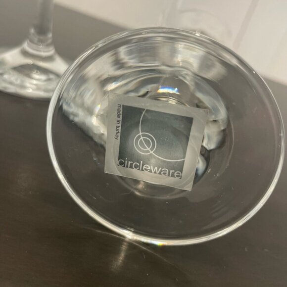 CICLE WARE SET OF 6 CHAMPAGNE FLUTES DUTCHES GOLD RIM FLORAL MADE IN TURKEY - Picture 3 of 16